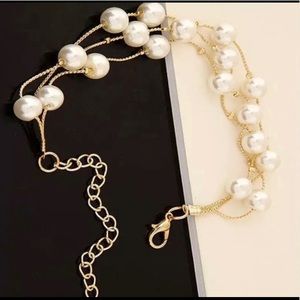 Elegant Multilayer Faux Pearl Bracelet/ Anklet Accessory Jewelry